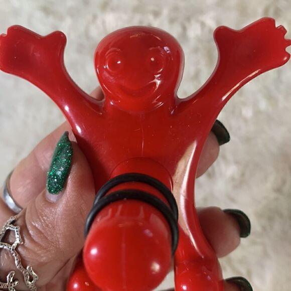 Happy Red Fellow Plastic Wine Bottle Stopper Cork - Picture 3 of 7